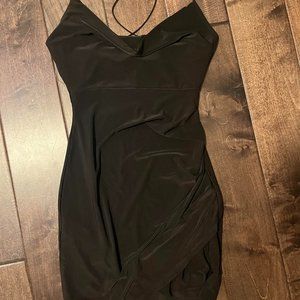 windsor black skin tight dress